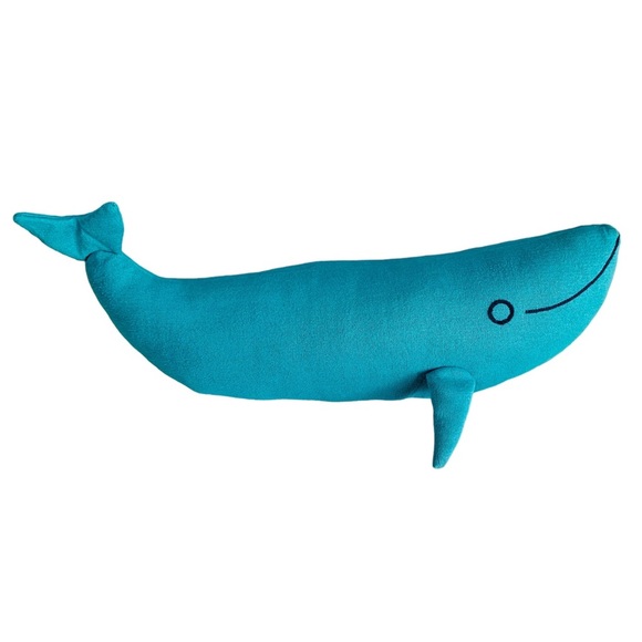 Christian Robinson Other - CHRISTIAN Robinson 22” Whale Pillow Teal Blue Decorative
